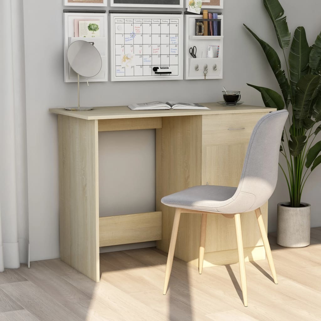 Schreibtisch Weiß 100×50×76 cm Holzwerkstoff