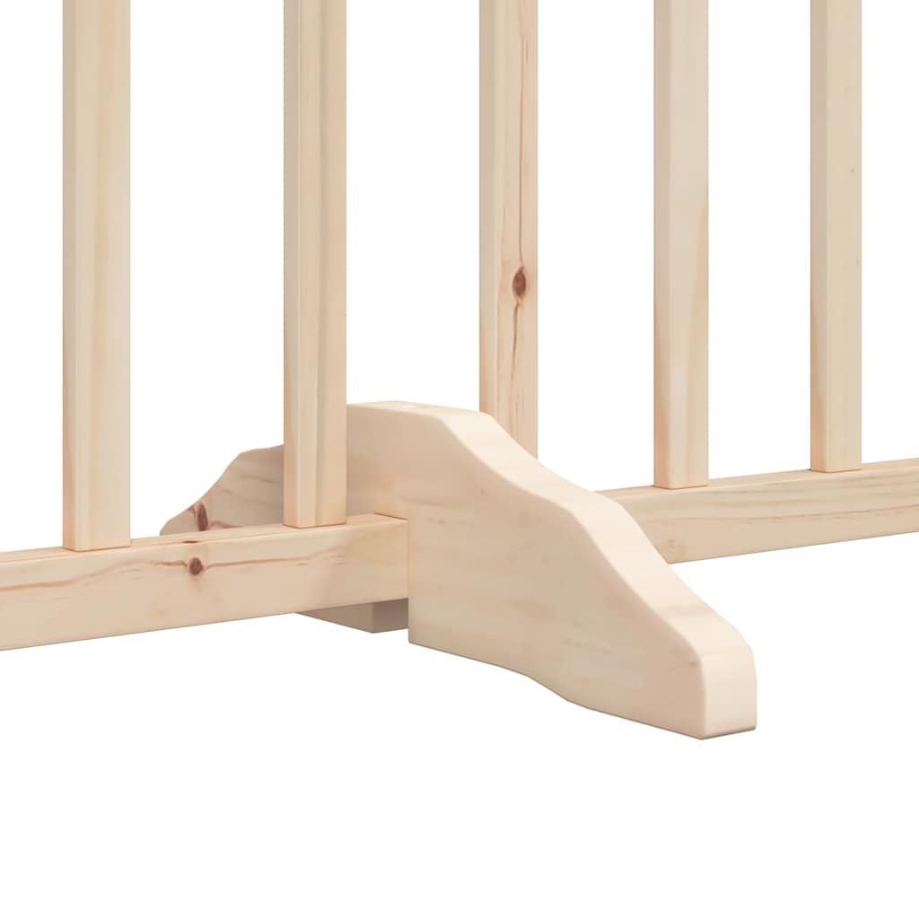 3-tlg. Hundetor Faltbar 150 cm Massivholz Tanne