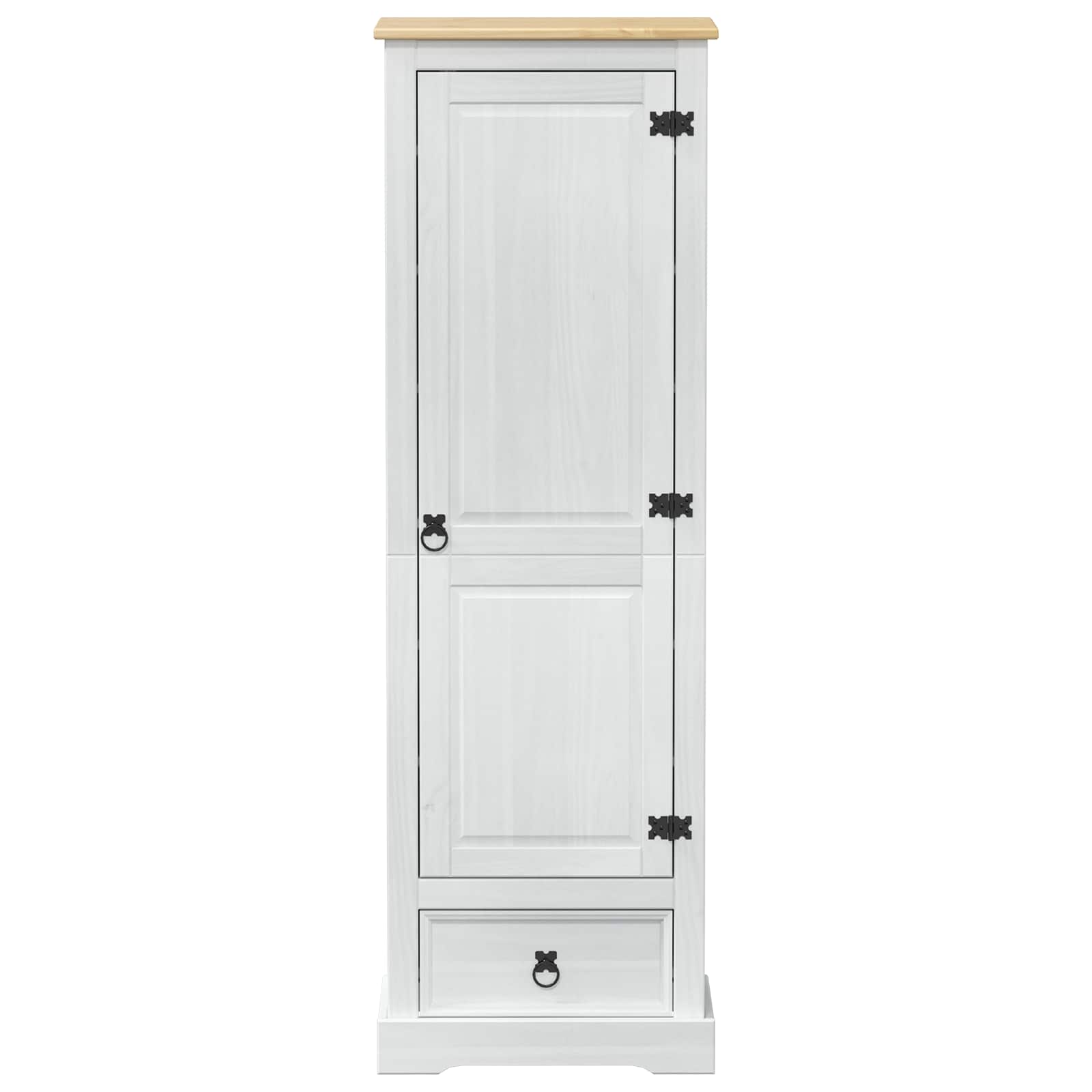 Kleiderschrank Corona 55x38x170 cm Massivholz Kiefer