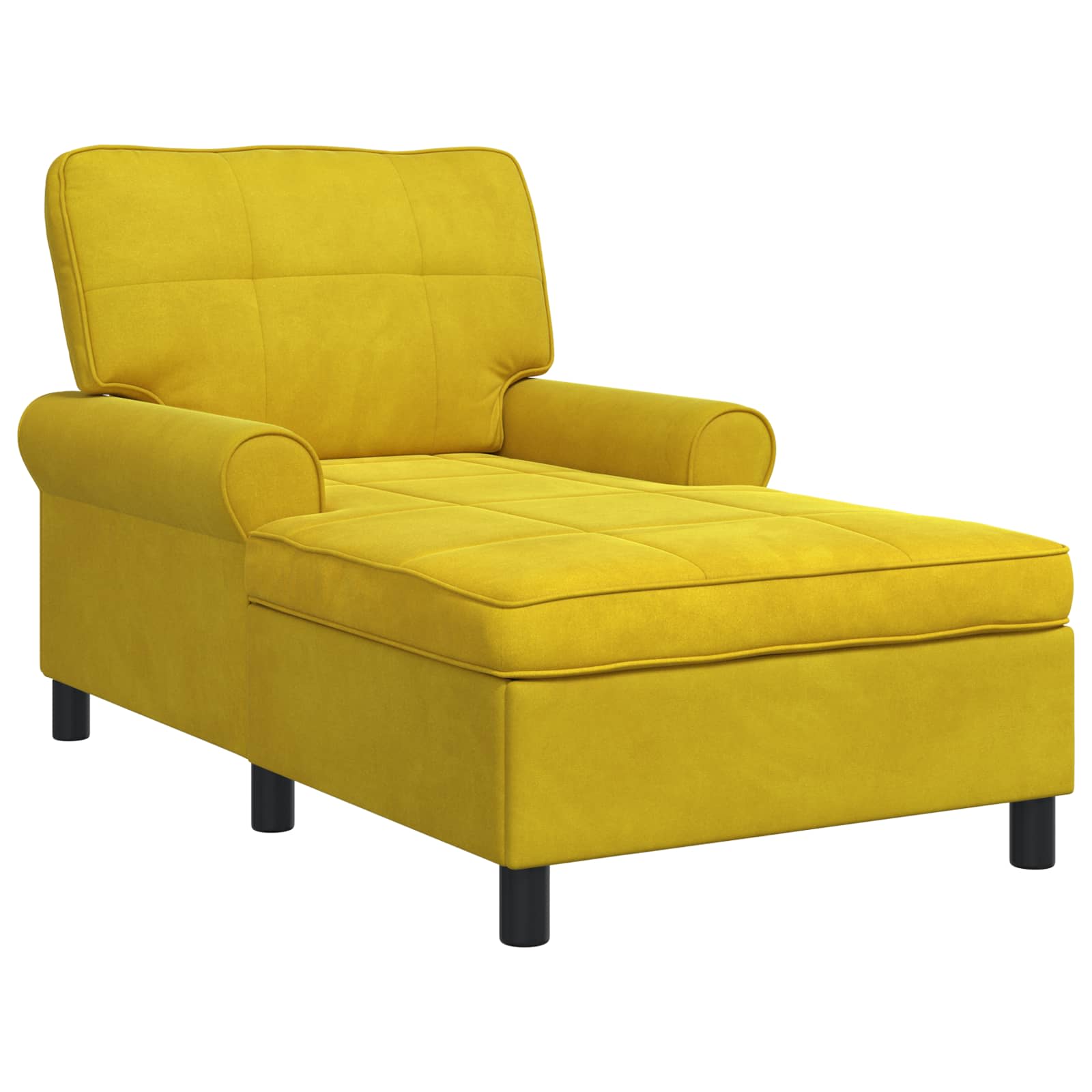 Lounge-Liege mit Kissen Hellgrau 91 x 157 x 91 cm Samt