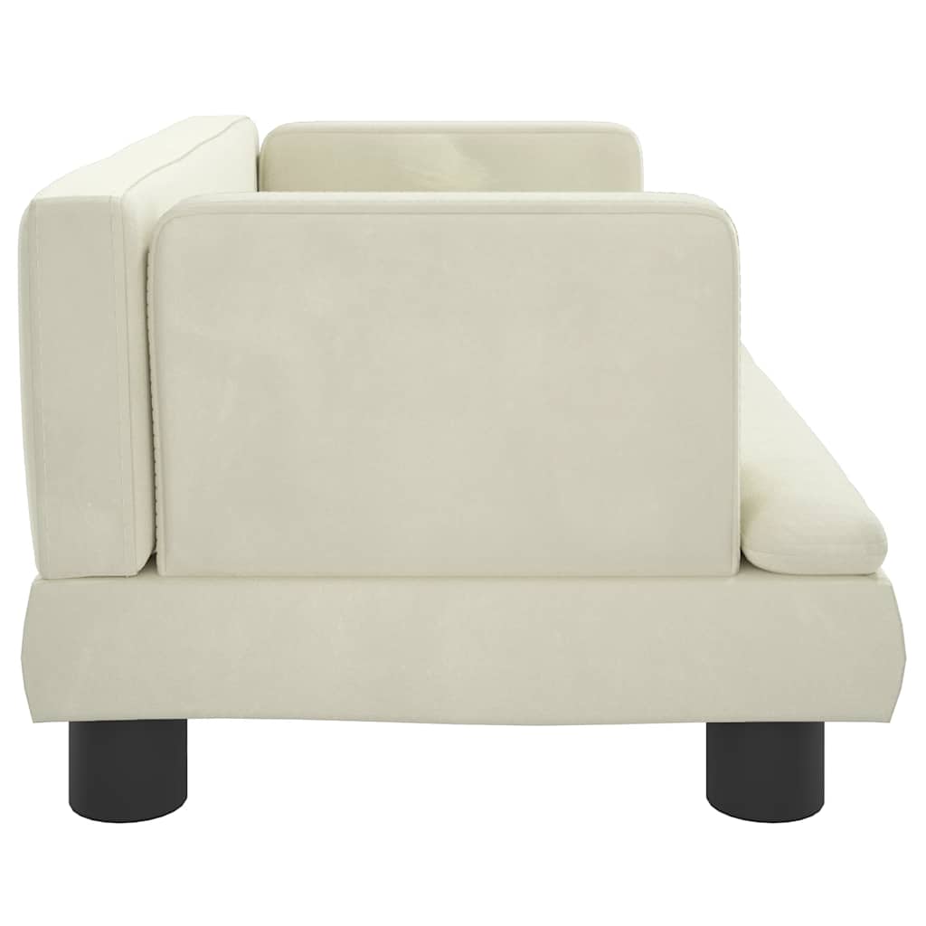 Kindersofa Blau 80x45x30 cm Samt