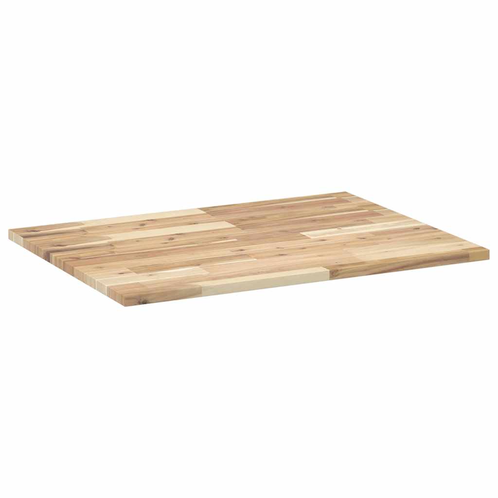 Schreibtischplatte Unbehandelt 60x50x2 cm Massivholz Akazie