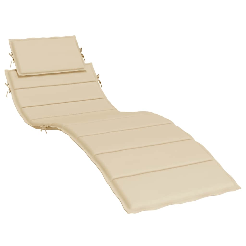 Sonnenliegen-Auflage Grau 186x58x4 cm Oxford-Gewebe