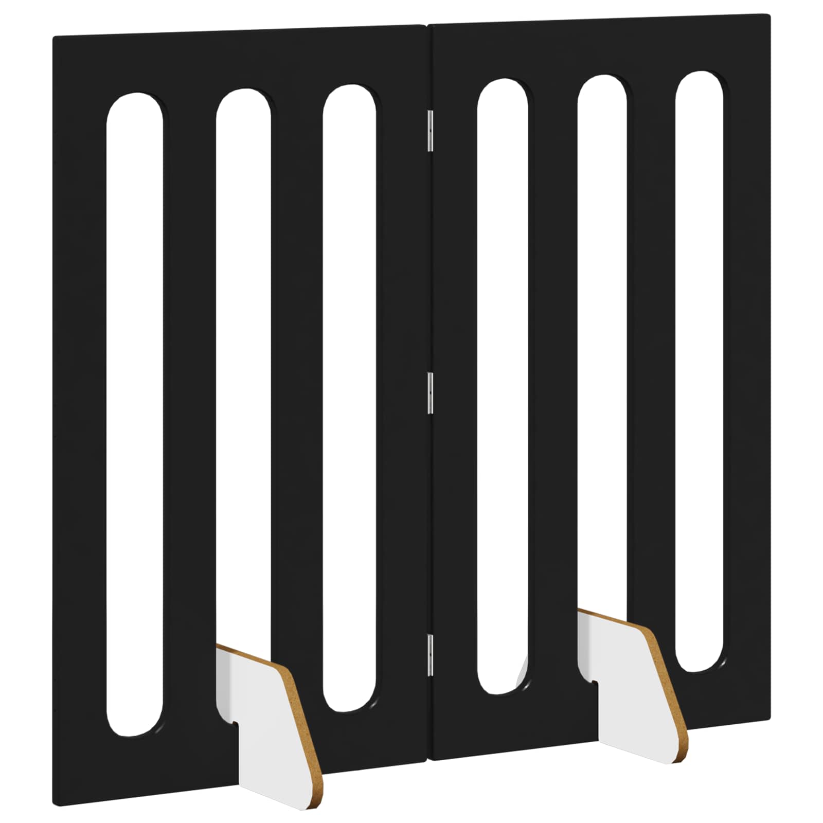 Faltbarer Haustierzaun 2 pcs Weiß 100,5 x 38 x 70 cm