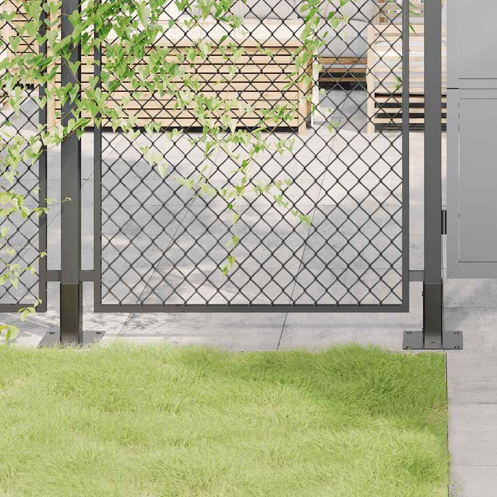 Pfostenträger Quadratisch 4Stk. Silber 46x46mm Verzinkter Stahl