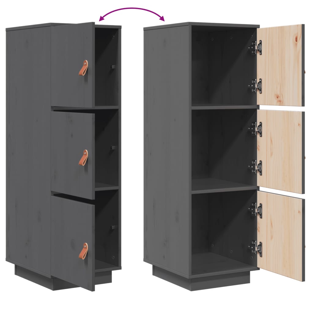 Highboard 34x40x108,5 cm Massivholz Kiefer