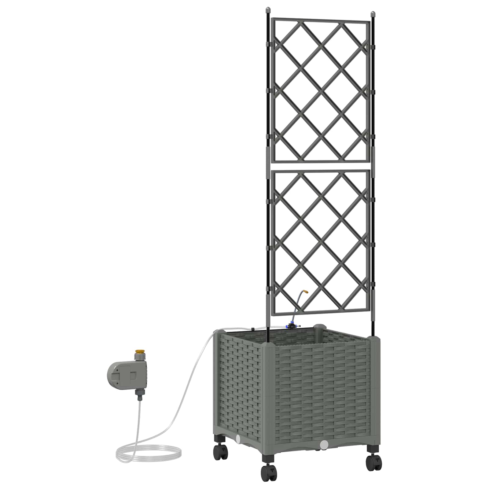 Garten-Pflanzgefäß 4 Stk. Braun 160 x 40 x 22 cm PP