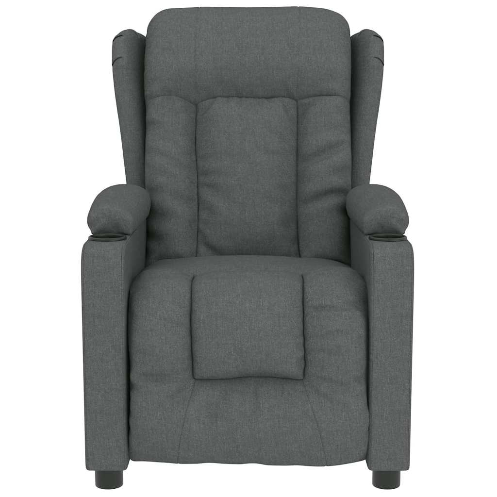 Massagesessel Hellgrau Stoff