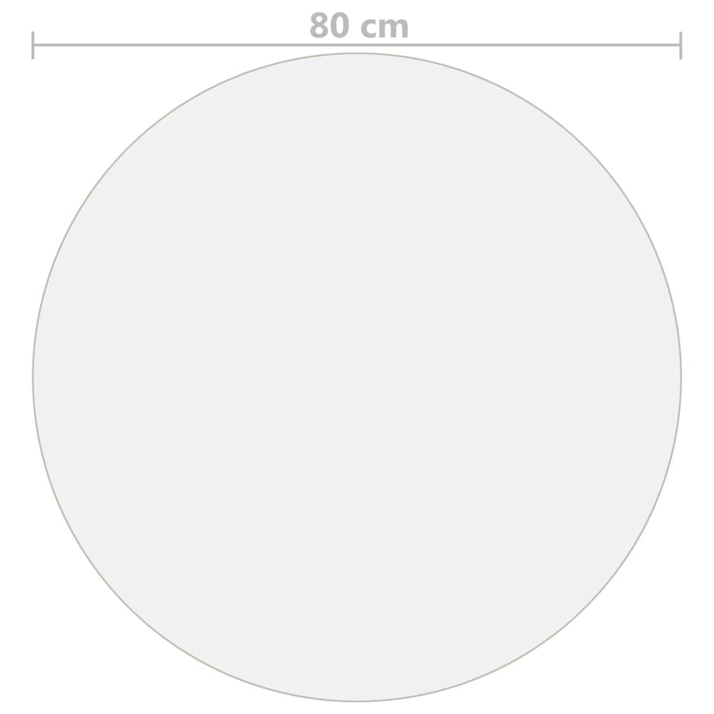 Tischfolie Transparent Ø 60 cm 1,6 mm PVC