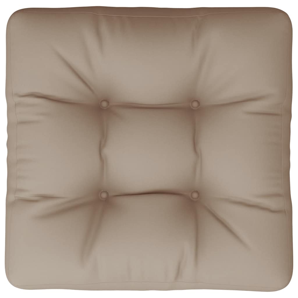 Palettenkissen 3-tlg. Taupe Stoff