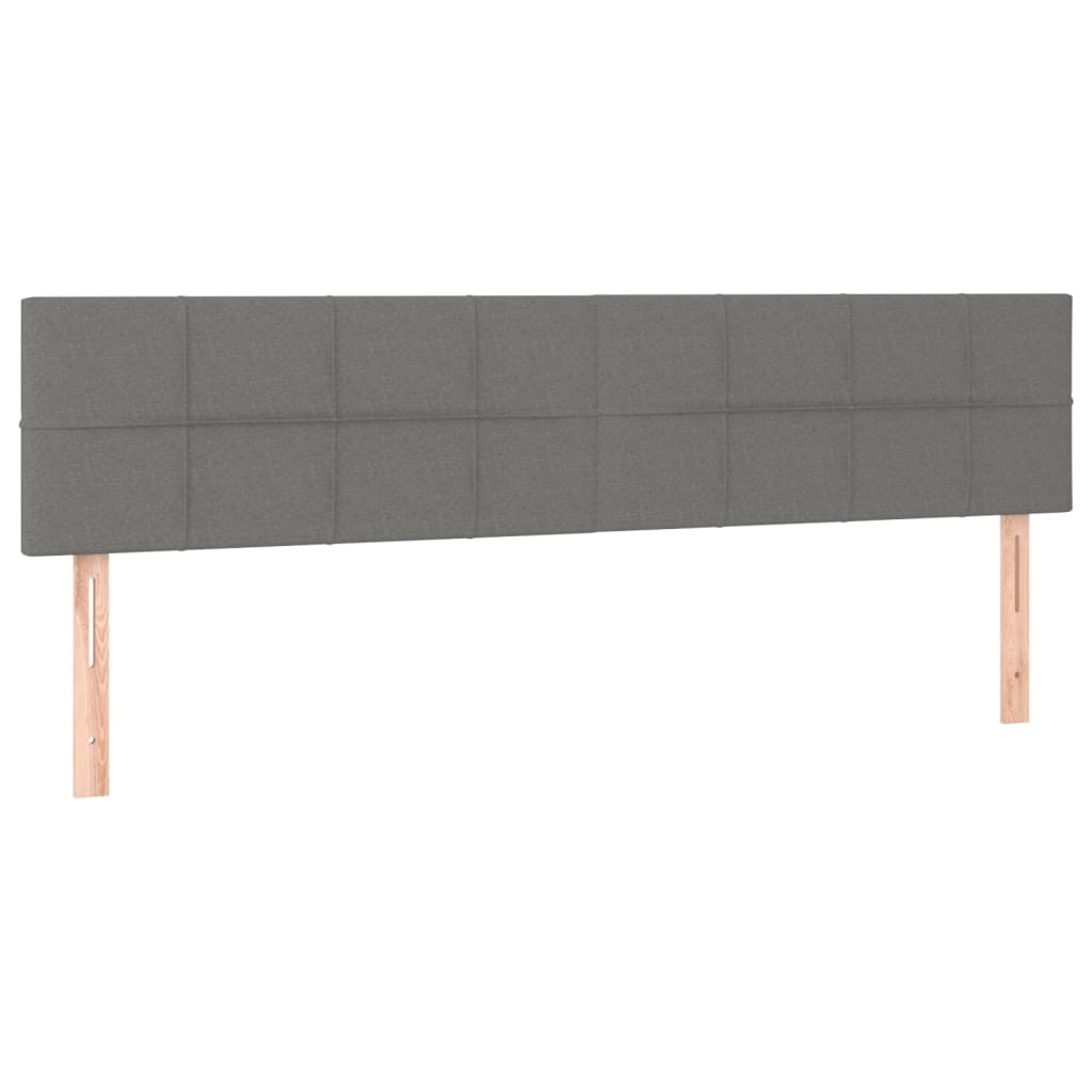 Kopfteil Hellgrau 80x5x118/128 cm Stoff