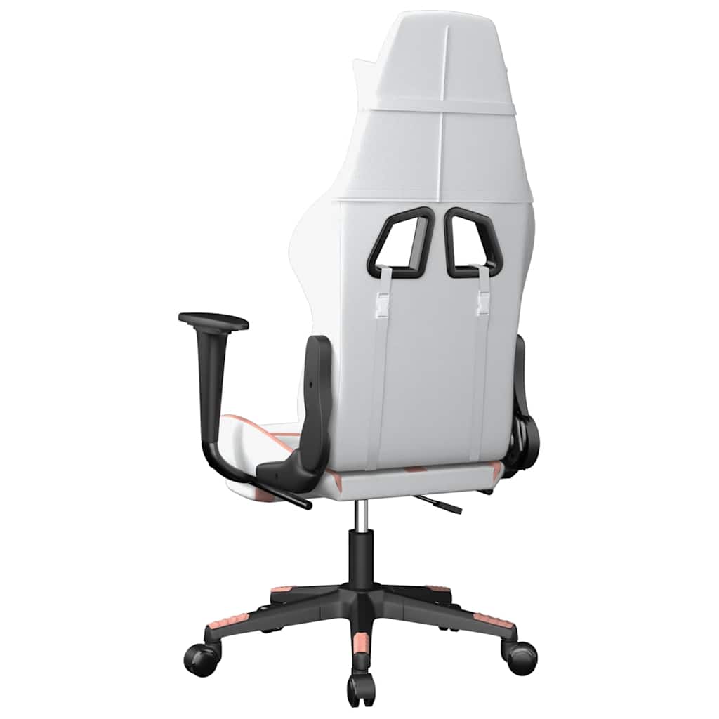 Gaming-Stuhl mit Massagefunktion Schwarz und Grün Kunstleder