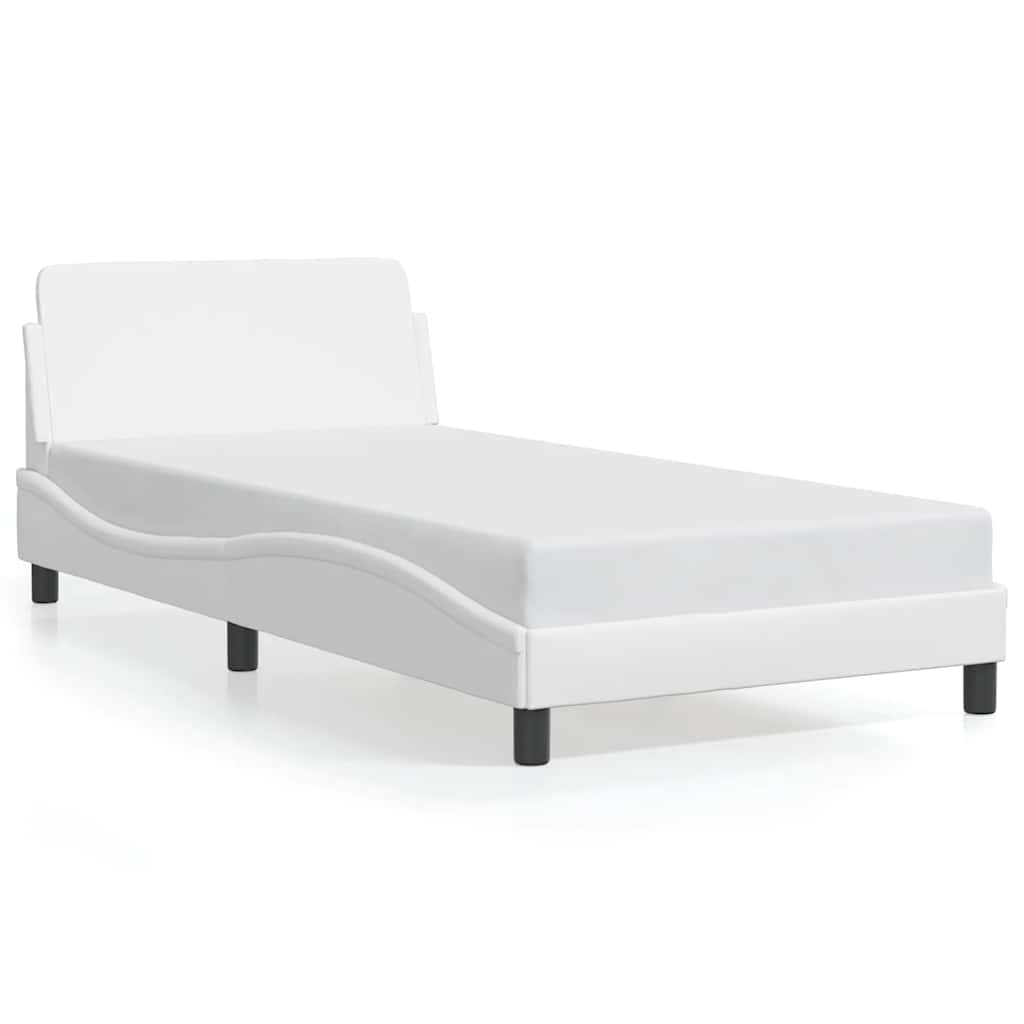 Bettgestell "Dover" Schwarz 100x190 cm Kunstleder