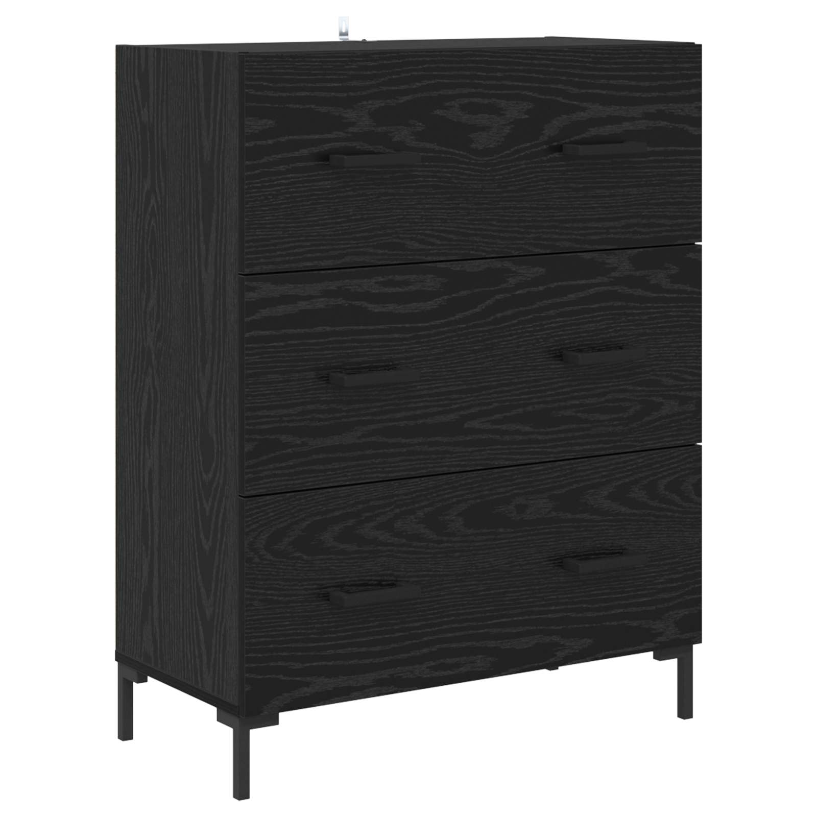 Highboard Betongrau 69,5x34x180 cm Holzwerkstoff
