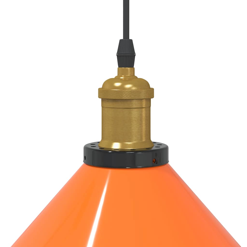 Pendelleuchte Höhenverstellbar E27 Schwarz Glänzend Ø 22 cm