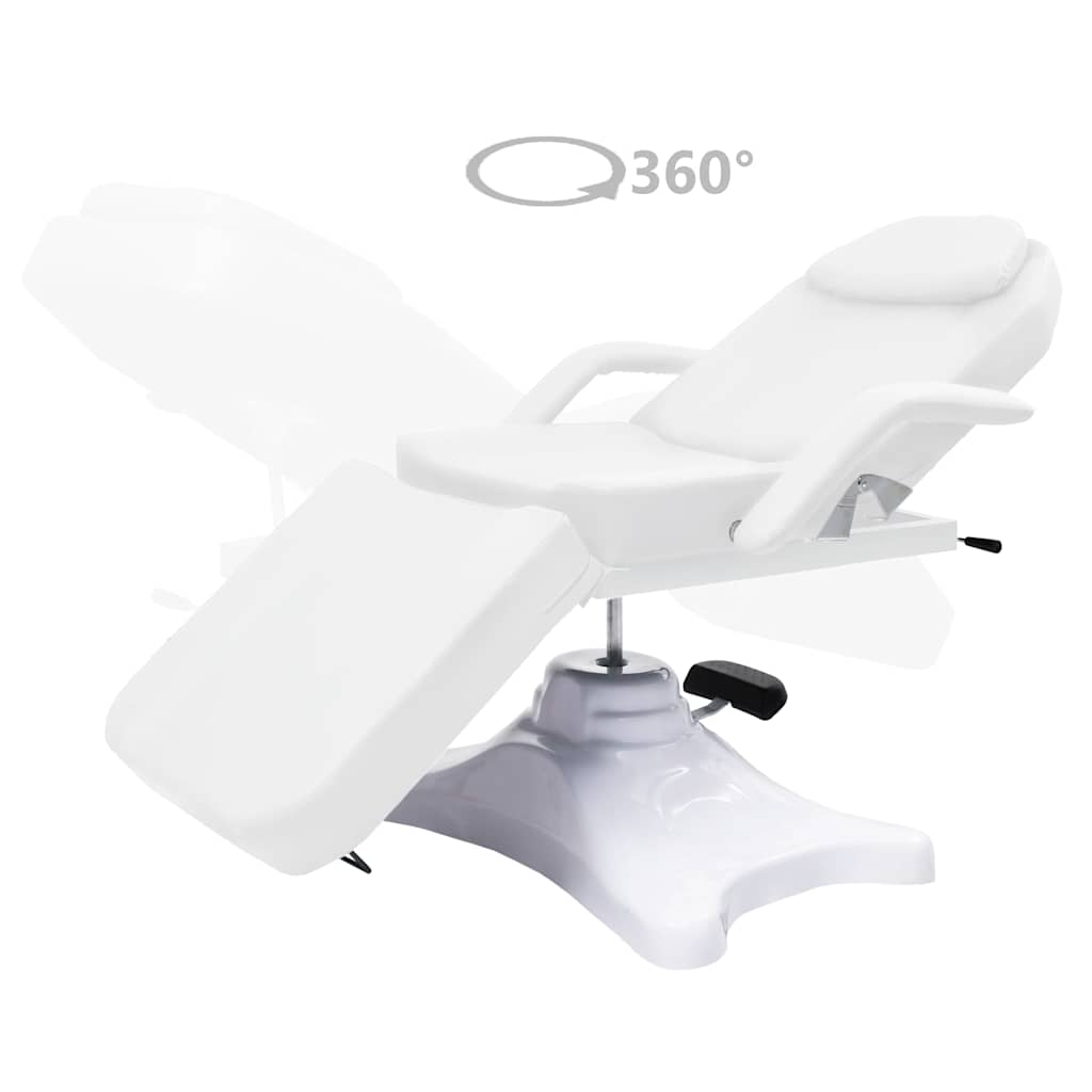 Massagetisch Weiß 180x62x(86,5-118) cm
