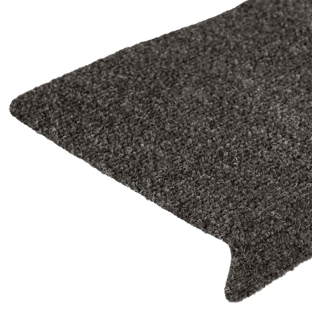 Stufenmatten Selbstklebend 15 Stk. 65x21x4 cm Hellbraun Rechteckiger Rand