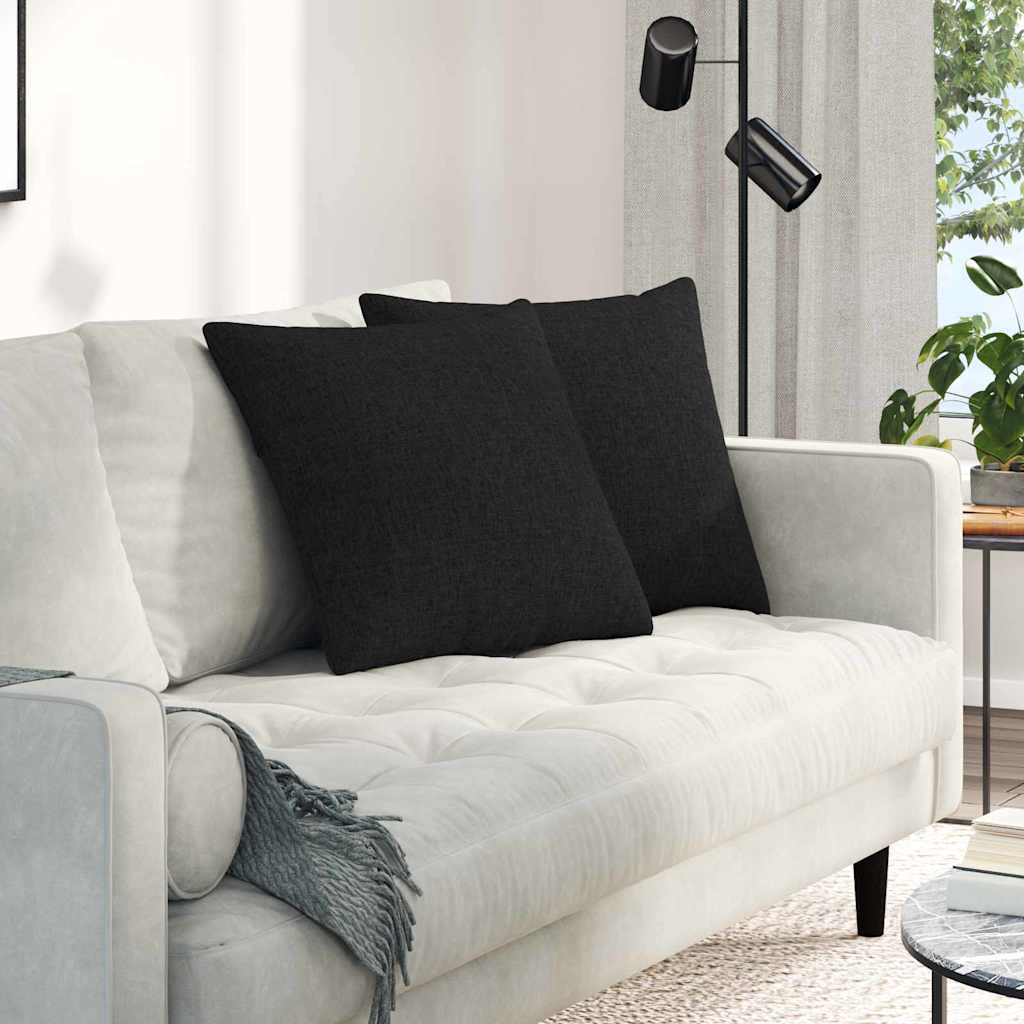 Sofakissen 2 pcs Hellgrau 50 x 30 cm Stoff