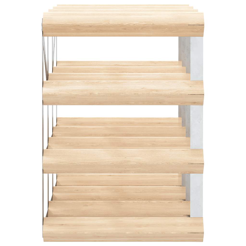Weinregal für 42 Flaschen Braun Massivholz Kiefer