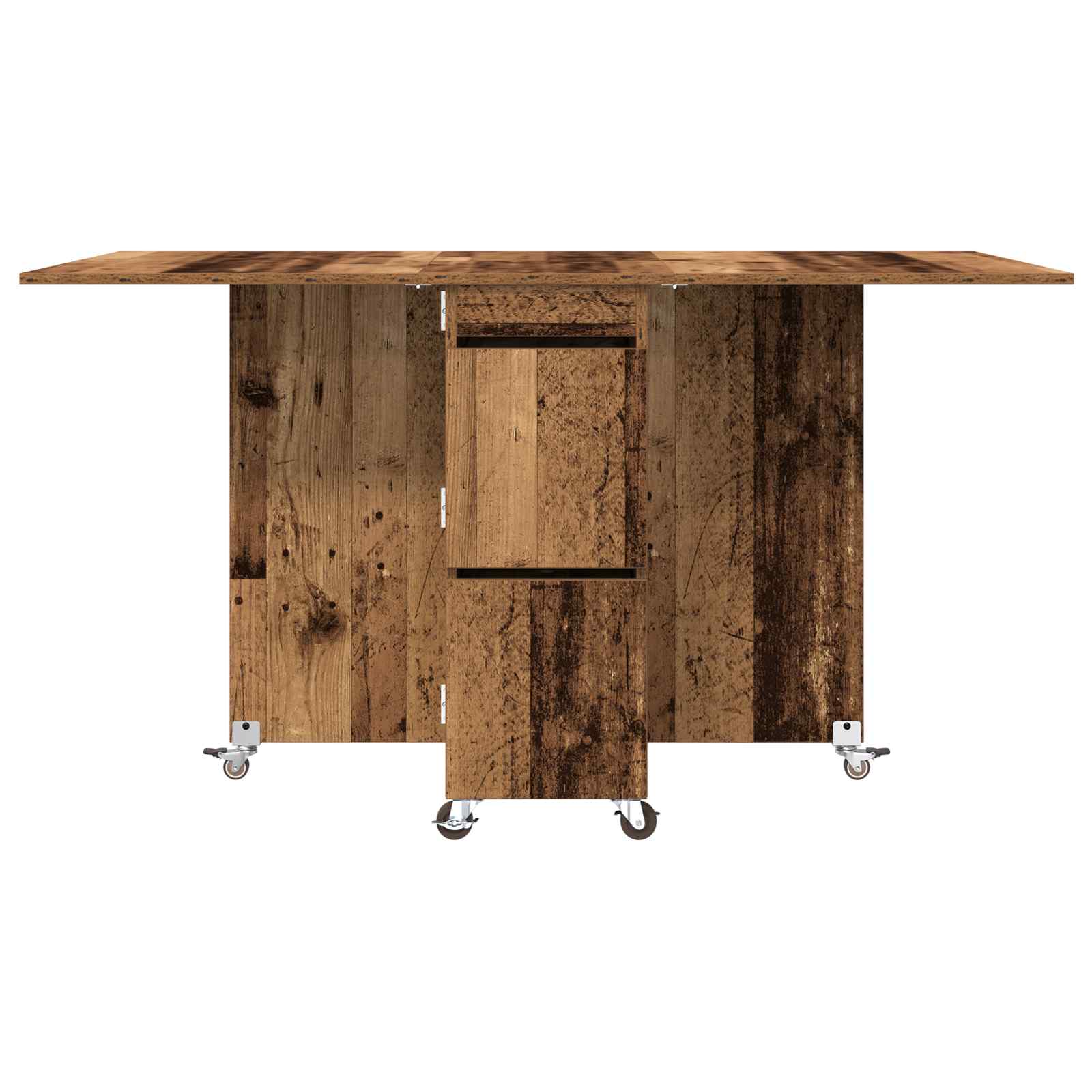 Esstisch 2 pcs 140 x 80 x 77 cm Holzwerkstoff Weiß Rechtwinklig