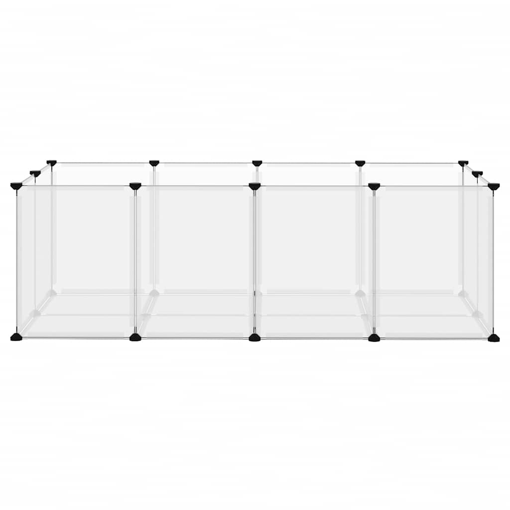 Kleintierkäfig Schwarz 144x74x46,5 cm PP und Stahl