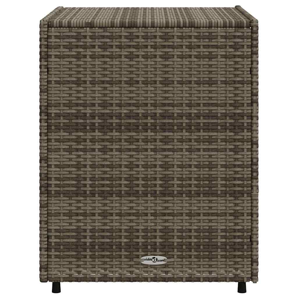 Gartenschrank Schwarz 55x59x80 cm Poly Rattan