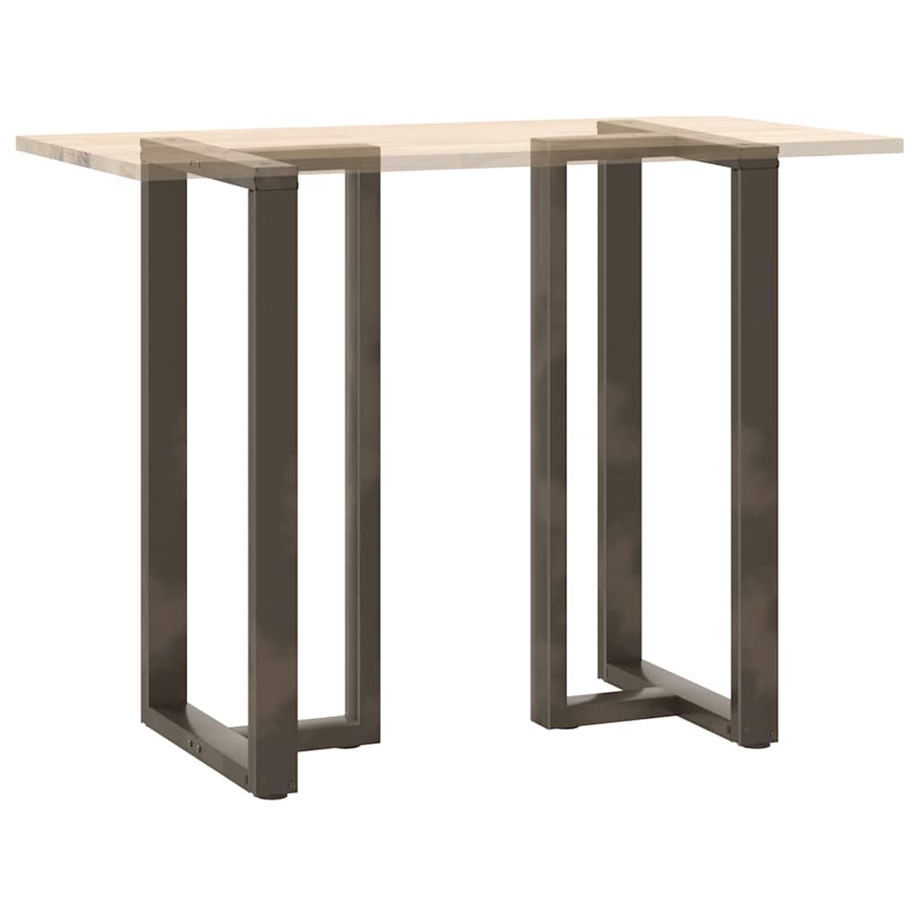 Couchtischbeine T-Form 2 Stk. Schwarz 30x25x(30-31) cm Stahl
