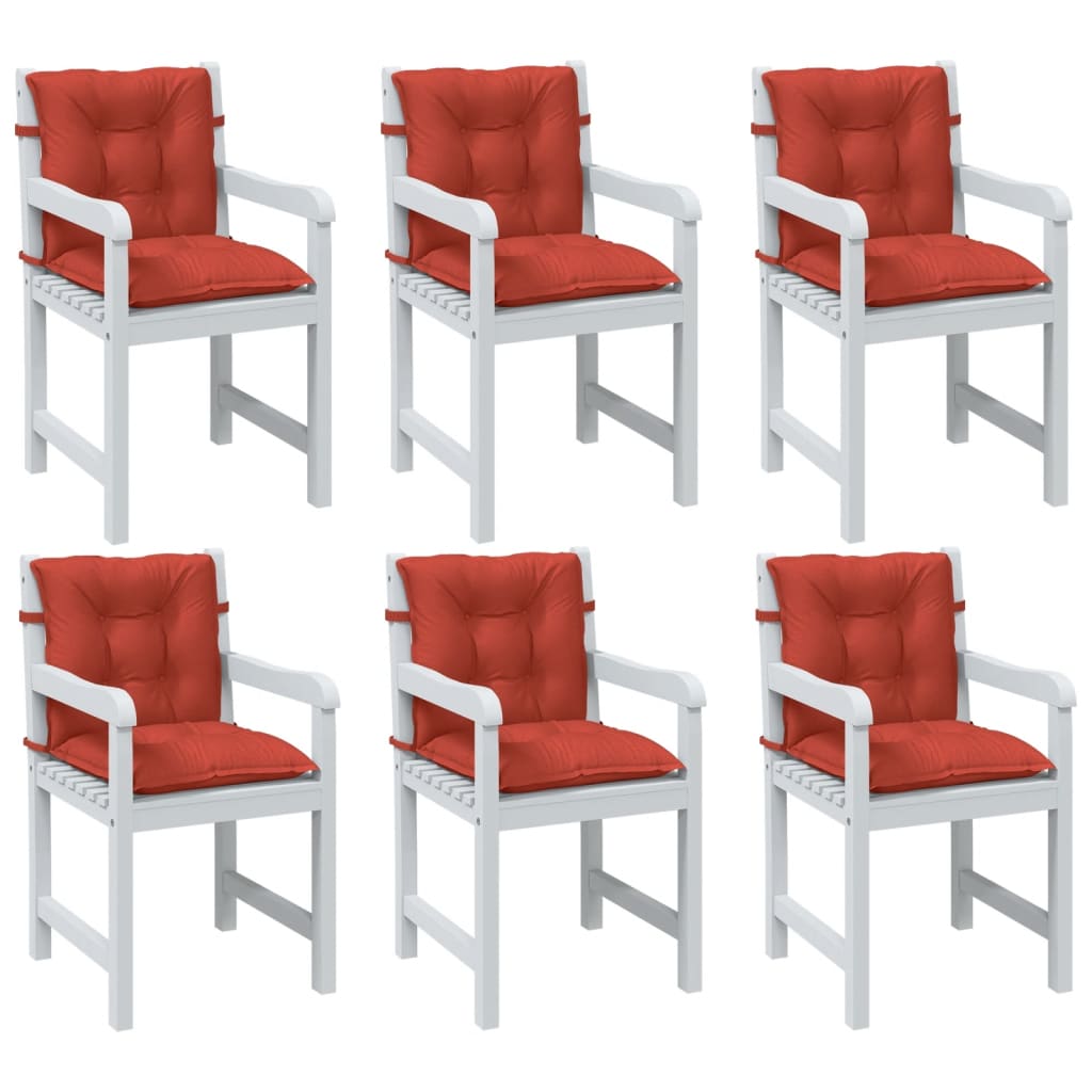 Niedriglehner-Auflagen 2 Stk Melange Anthrazit 100x50x7cm Stoff