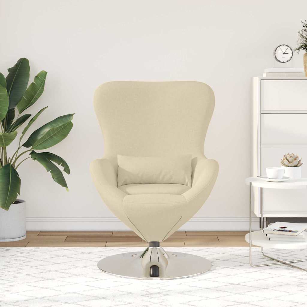 Eiersessel Hellgrau 63 x 73 x 90 cm Stoff