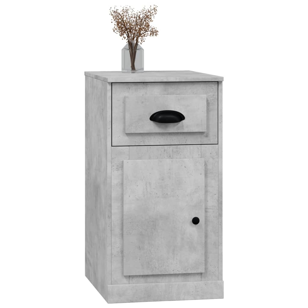 Beistellschrank mit Schublade Weiß 40x50x75 cm Holzwerkstoff