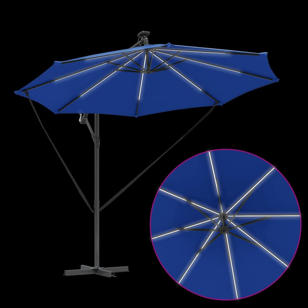 Sonnenschirm Sand 294 x 294 x 248 cm Polyester und Aluminium