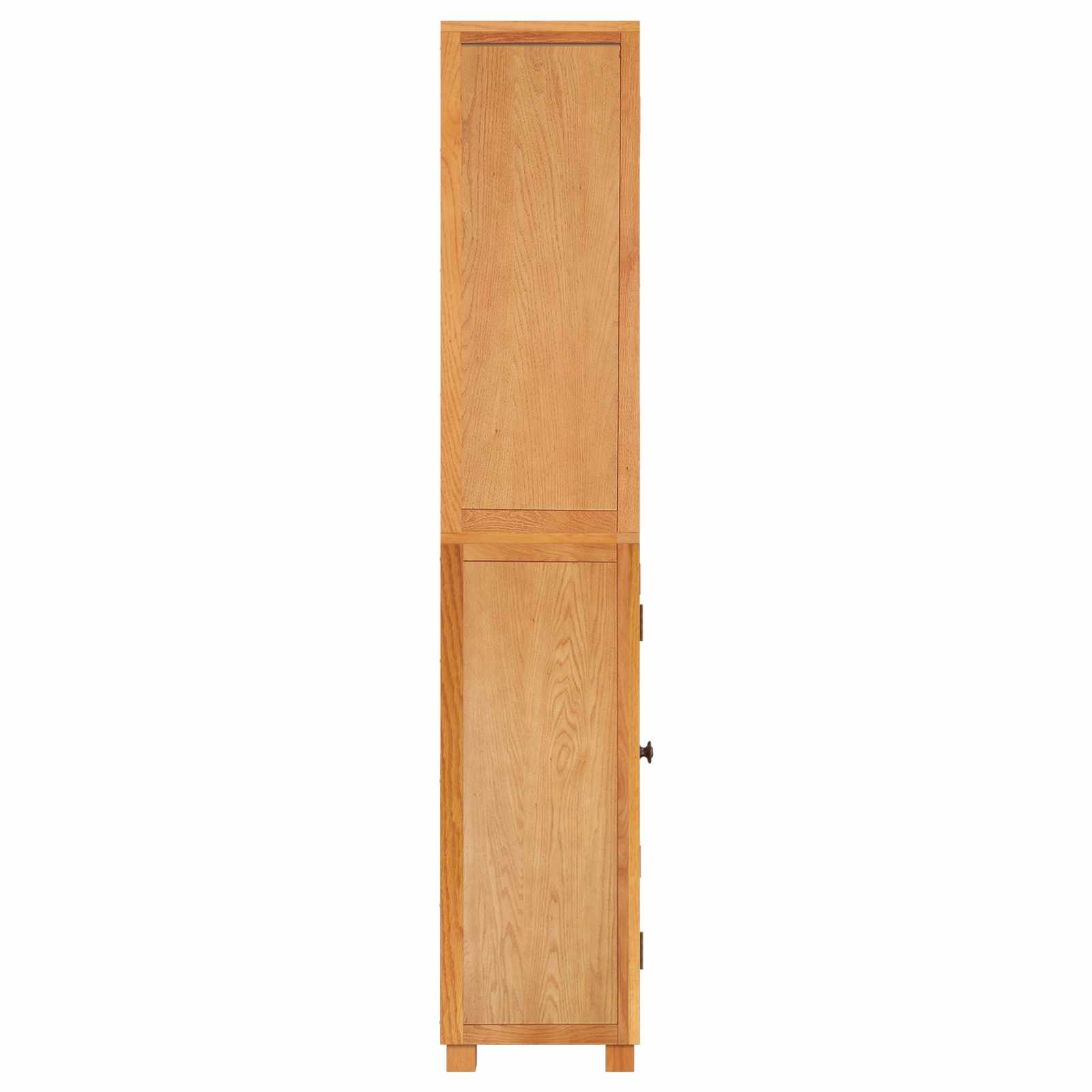 Aufbewahrungsmöbel-Set mit Regal 2 Stk. Natur 80 x 35 x 185 cm