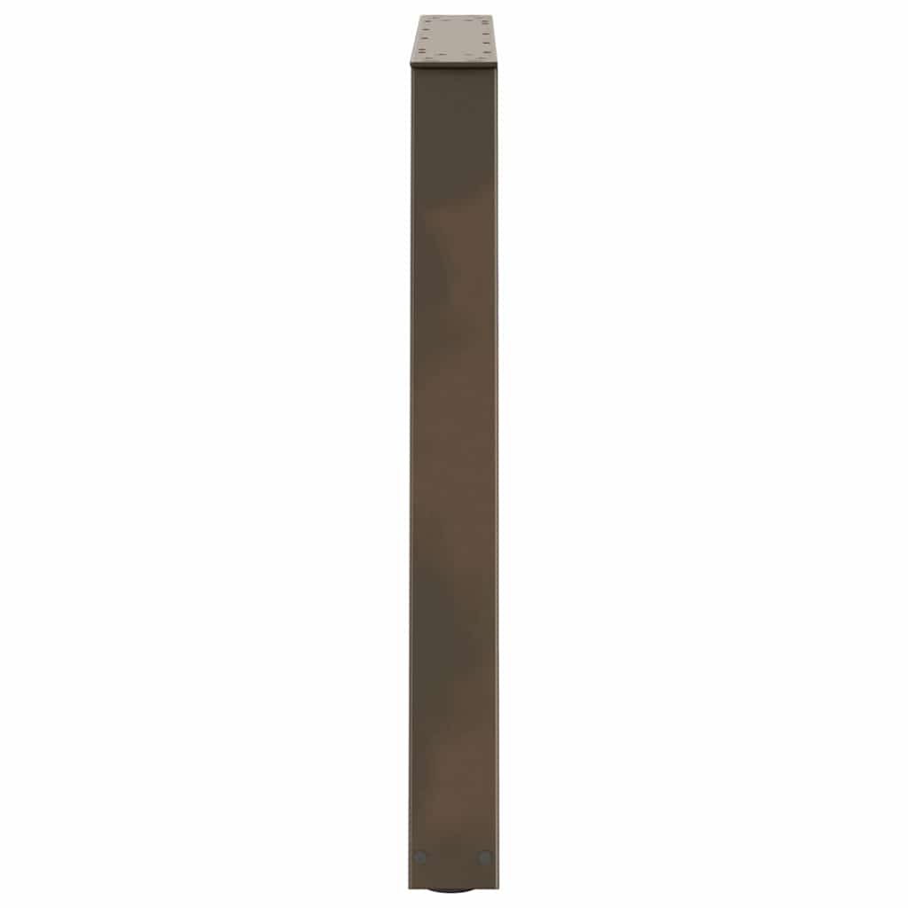Couchtischbeine V-Form 2 Stück Schwarz 30x(30-31,3) cm Stahl