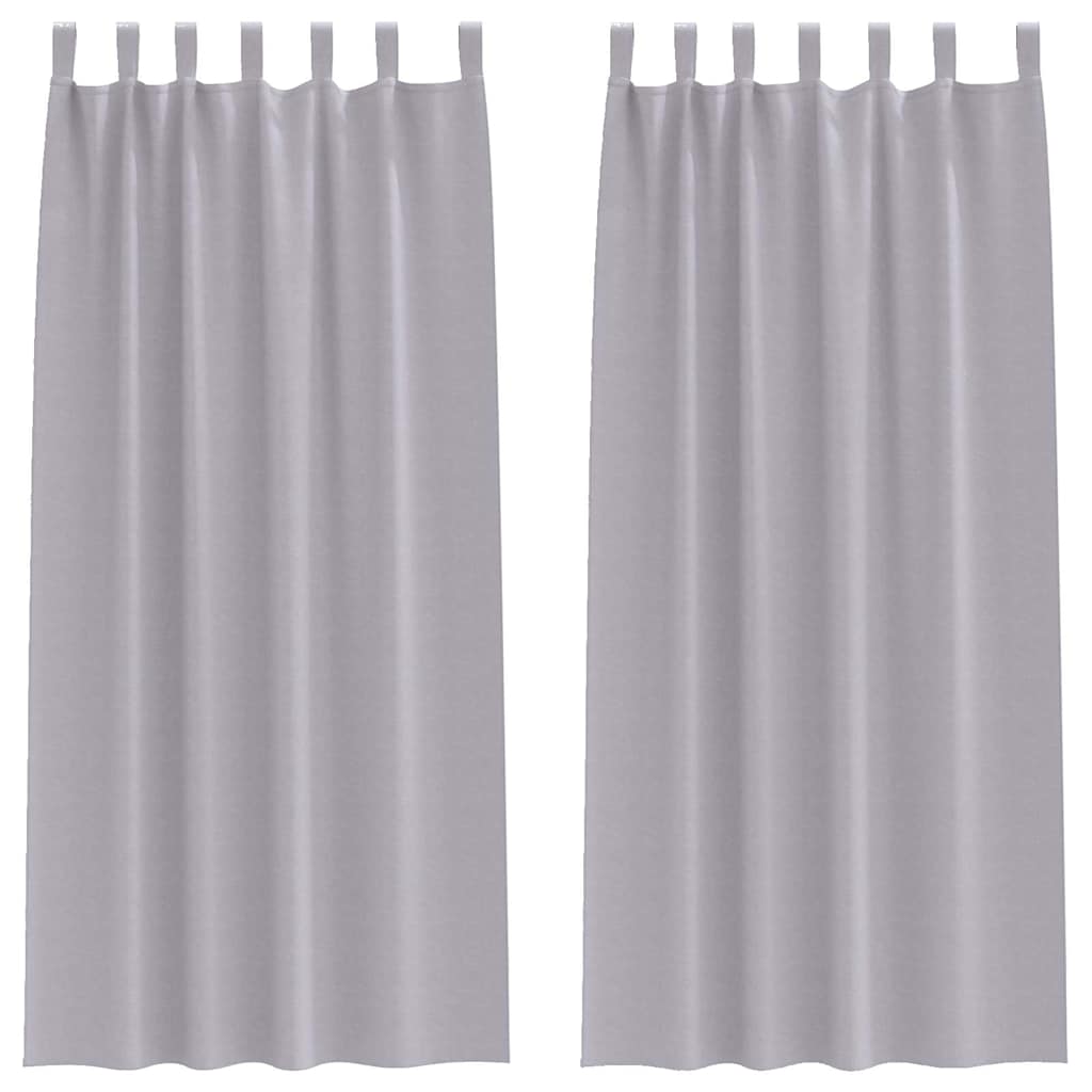 Verdunkelungs-Vorhänge mit Ringen 2 pcs Beige 140 x 140 cm