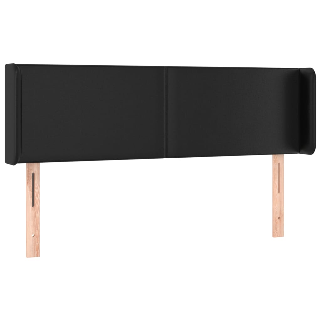 Kopfteil mit Ohren Creme 83x16x78/88 cm Kunstleder