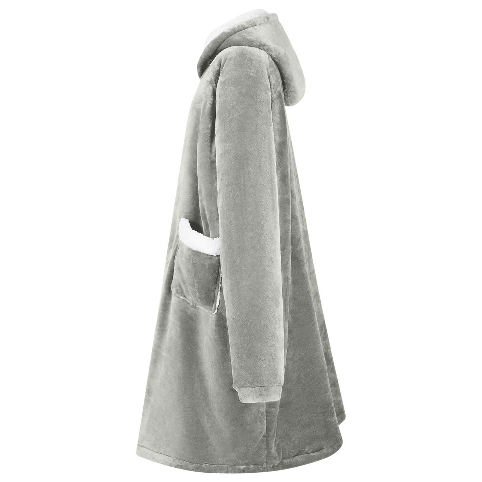 Decken-Hoodie Beige M Fleece und Flanell