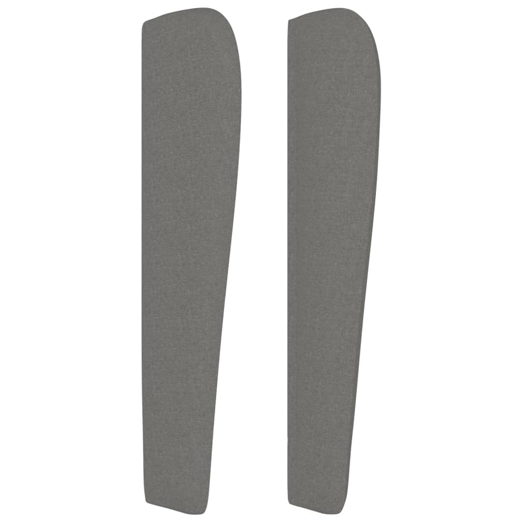 Kopfteil mit Ohren Dunkelgrau 83x23x78/88 cm Stoff