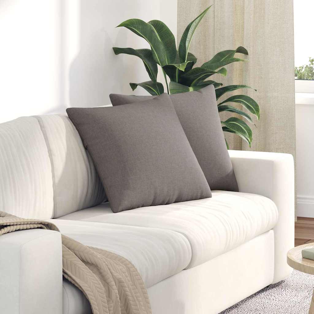 Sofakissen 2 pcs Hellgrau 50 x 30 cm Stoff