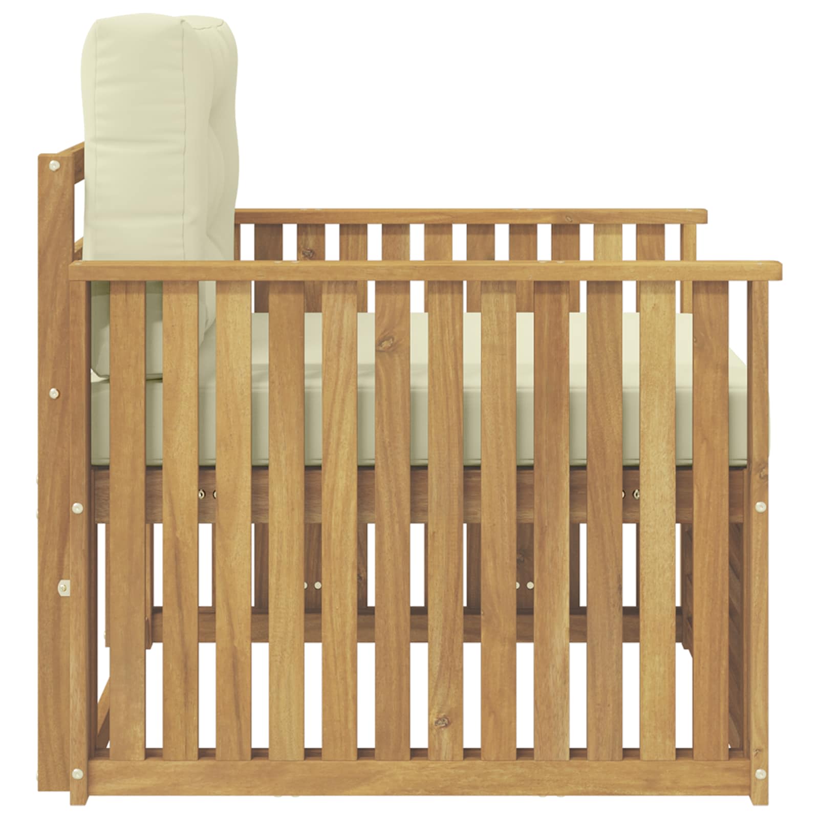 2 Stück Outdoor-Sofa Natur