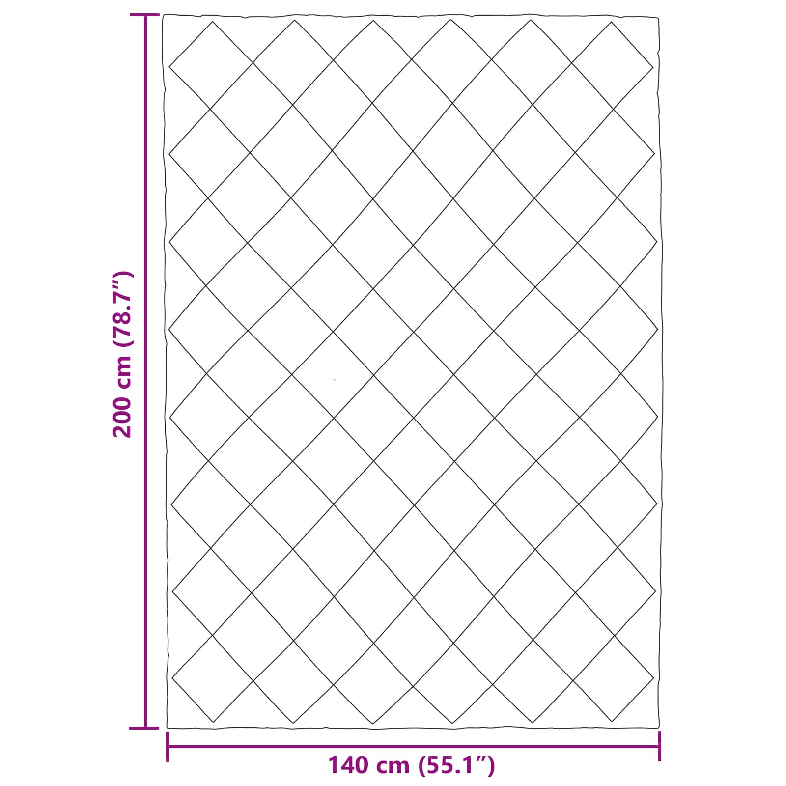 Sommerdecke Anthrazit 200 x 135 cm Mikrofaser