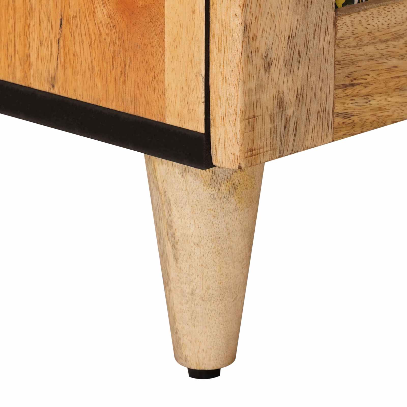 Nachttisch Braun 40 x 33 x 46 cm Massivholz Mango