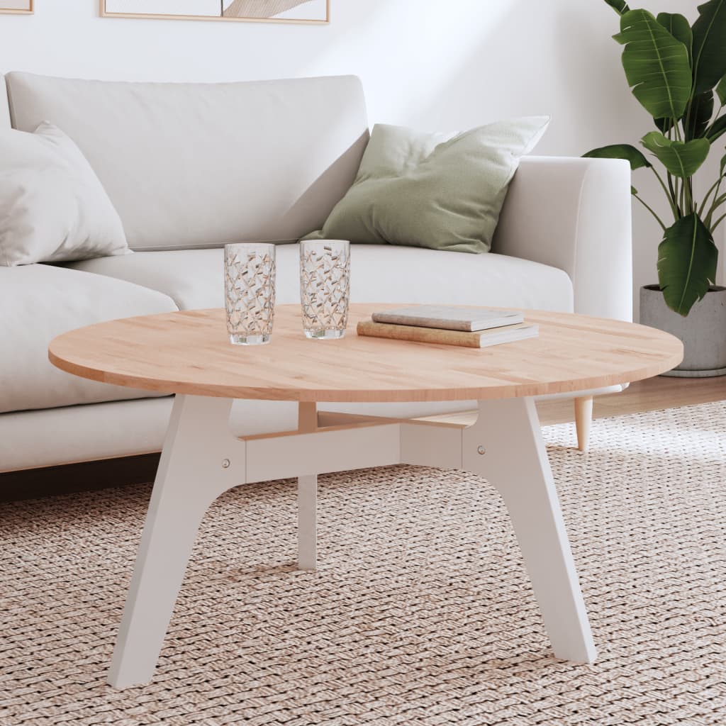Tischplatte Ø30x1,5 cm Rund Massivholz Buche