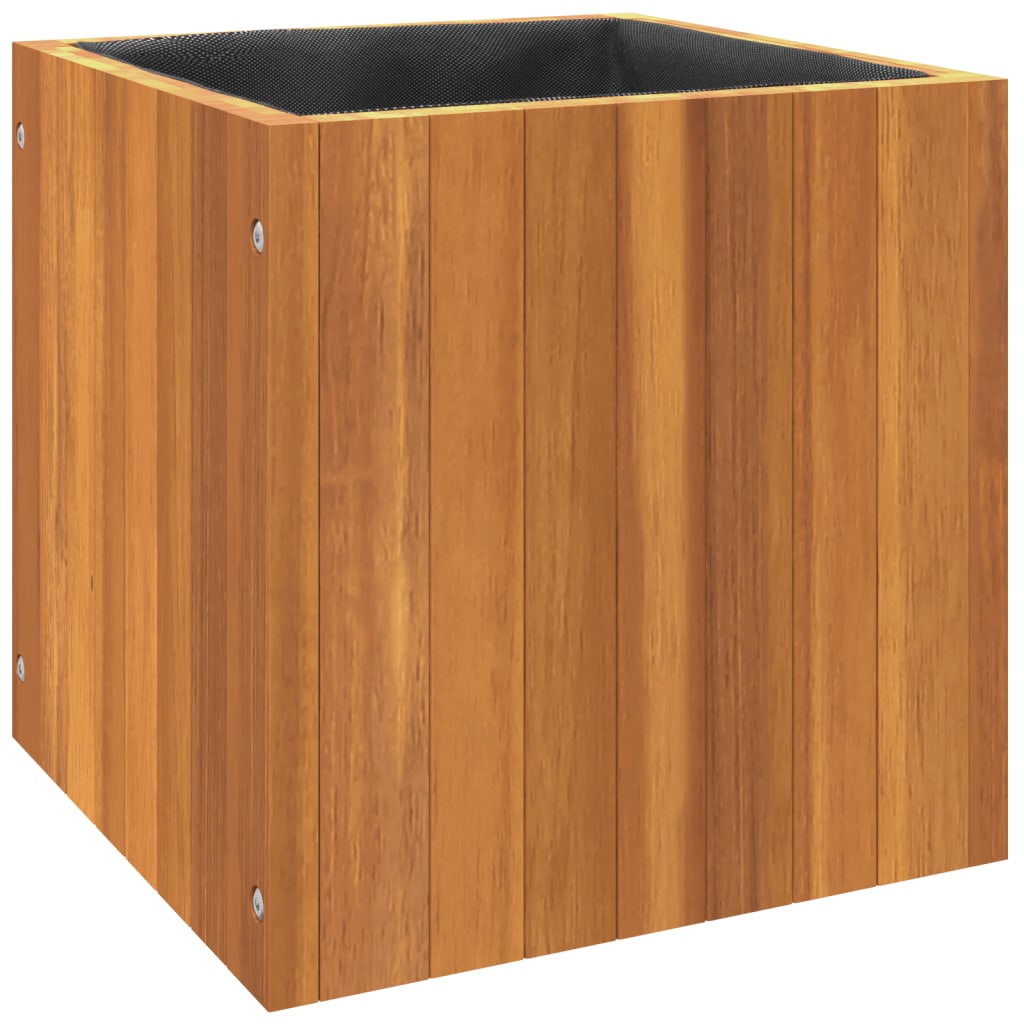 Pflanzkübel 25x25x25 cm Massivholz Akazie