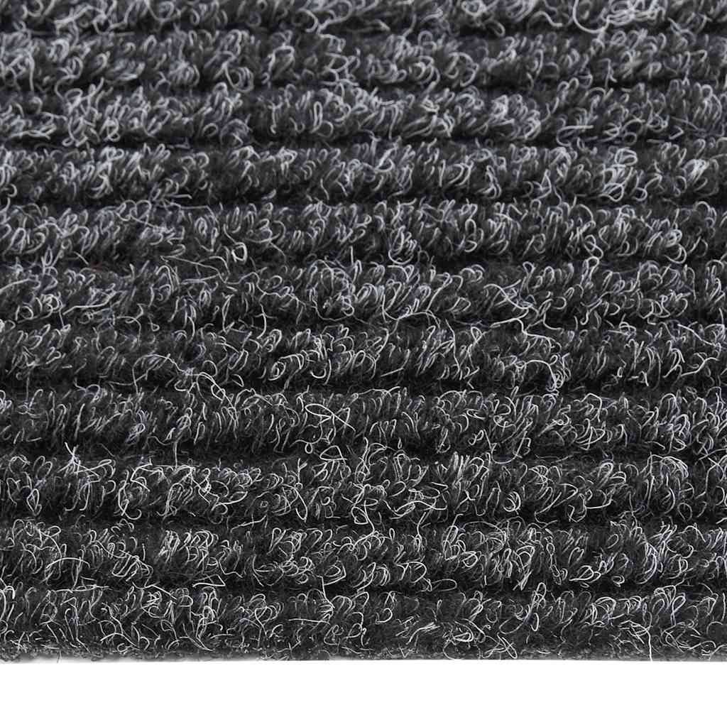 Teppichläufer Grau 80 x 150 cm Stoff