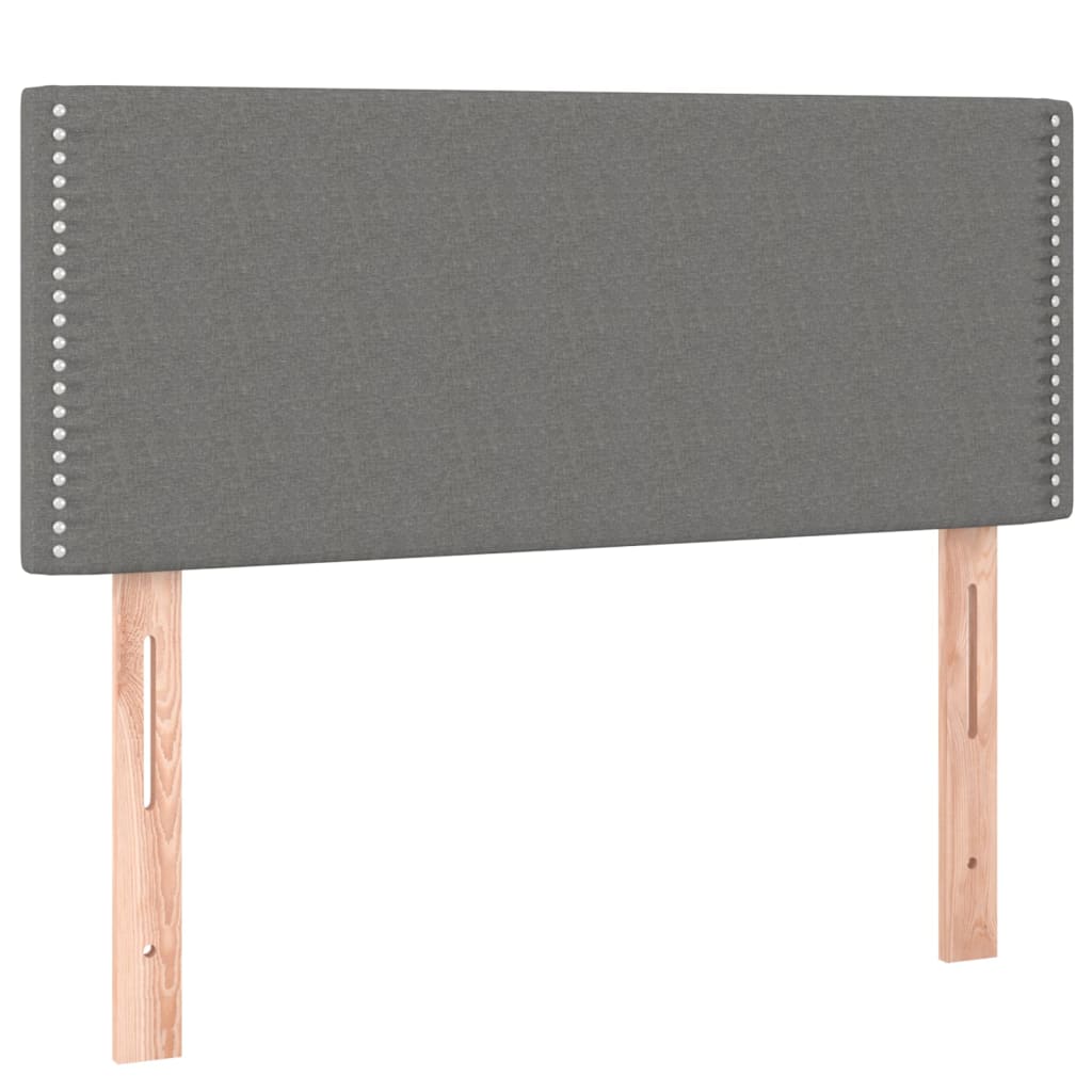 Kopfteil Dunkelgrau 80 x 5 x 118/128 cm Stoff