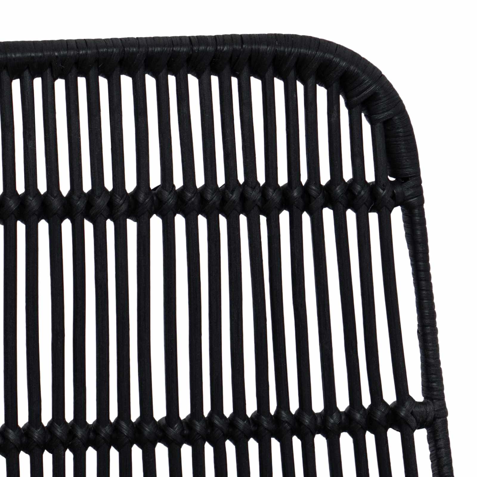 Esststuhl 2 pcs Natur 41 x 55 x 85 cm Rattan und Stahl