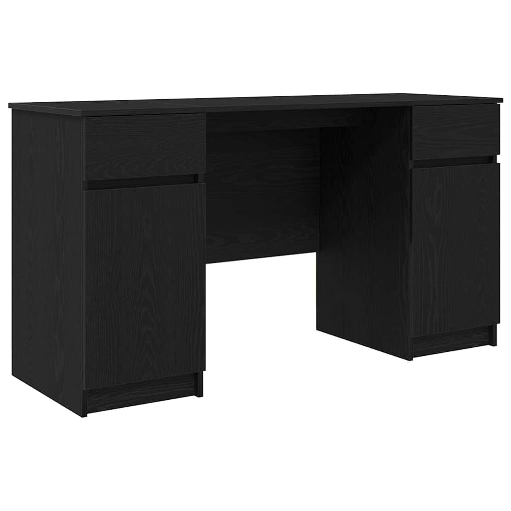 Schreibtisch mit Schubladen Weiß 140 x 49 x 76 cm Holzwerkstoff