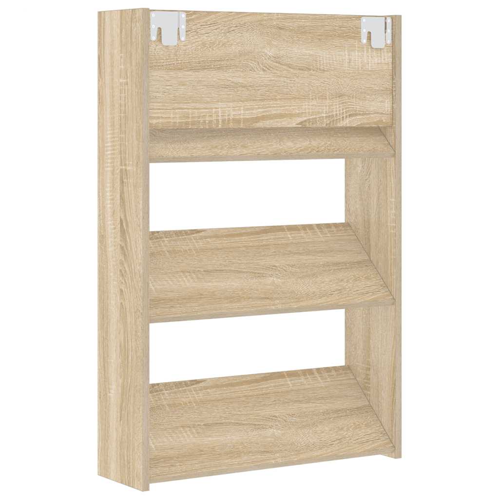Wand-Schuhschränke 4 Stk. Weiß 60x18x60 cm Holzwerkstoff