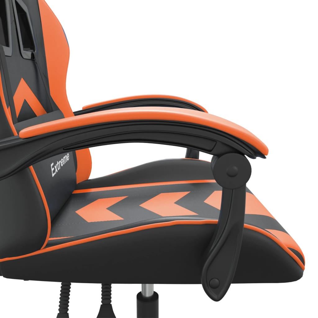 Gaming-Stuhl Drehbar Schwarz und Rot Kunstleder