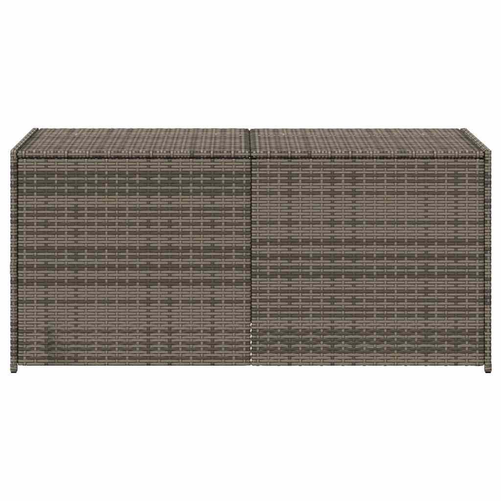 Gartentruhe Schwarz 283L Poly Rattan